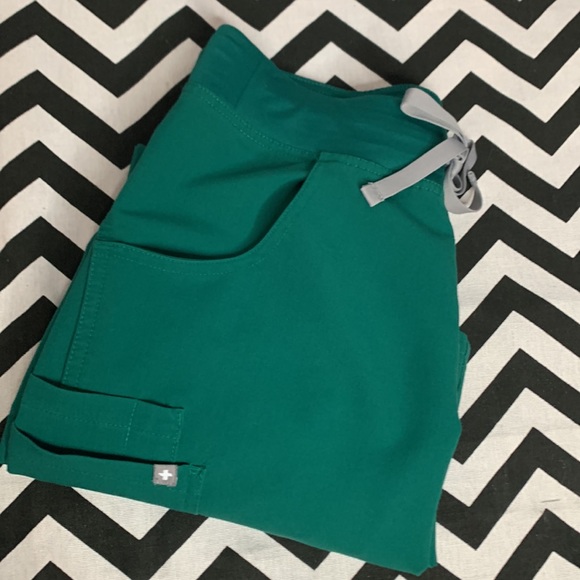 Figs Pants & Jumpsuits Figs Emerald Green Technical Collection